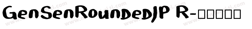 GenSenRoundedJP R字体转换